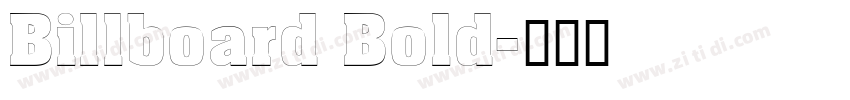 Billboard Bold字体转换